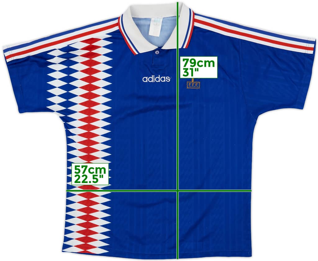 1994-96 France Home Shirt - 8/10 - (L/XL)