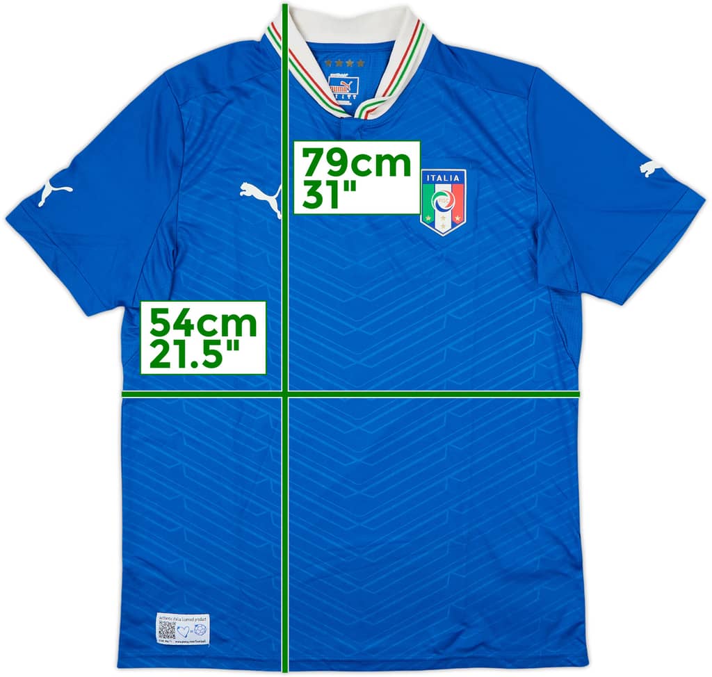 2012-13 Italy Home Shirt - 8/10 - (L)
