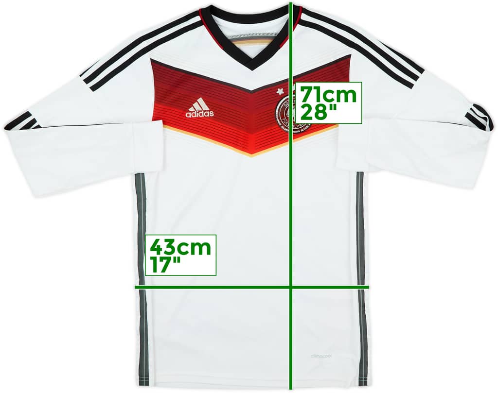 2014-15 Germany Home L/S Shirt - 4/10 - (S)