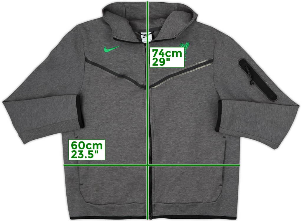 2023-24 Liverpool Nike Chamarra de chándal con capucha - 6/10 - (XL)