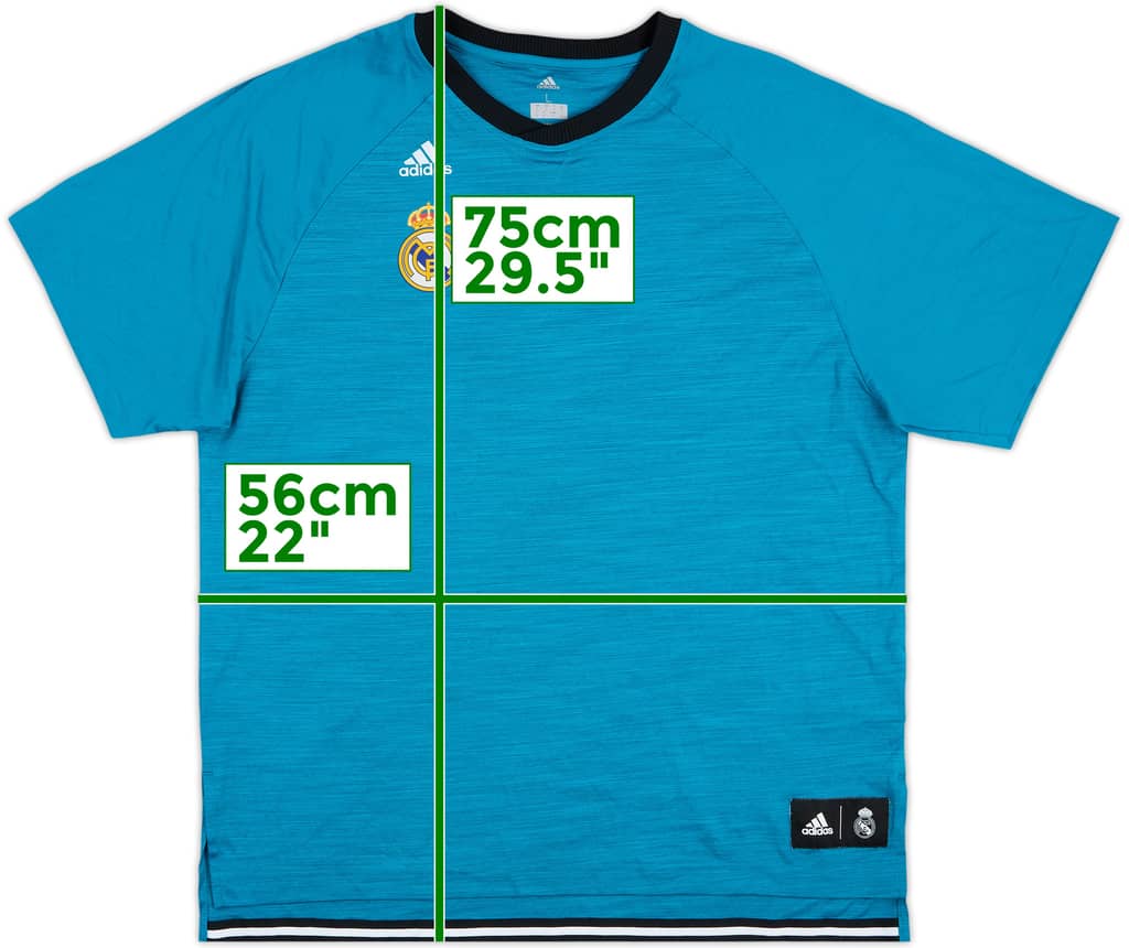 2017-18 Real Madrid adidas Training Shirt - 8/10 - (L)