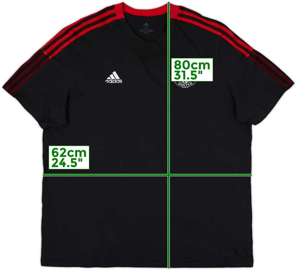 2021-22 Manchester United adidas Cotton Tee - 9/10 - (XXL)