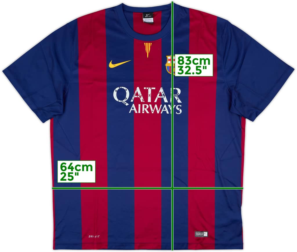 2014-15 Barcelona Basic Home Shirt - 5/10 - (XXL)