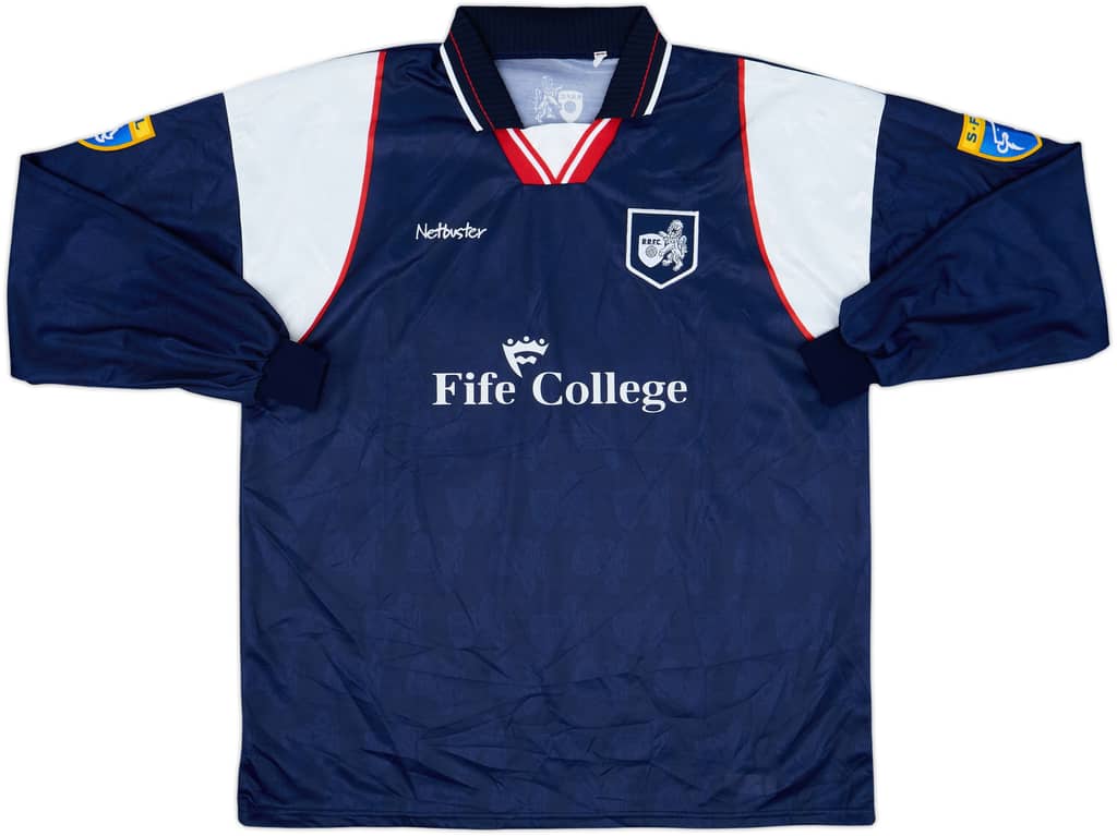 1997-98 Raith Rovers Home L/S Shirt - 9/10 - (XL/XXL)