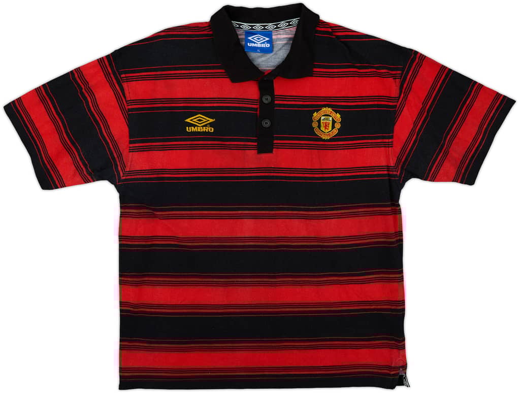 1996-97 Manchester United Umbro Polo Shirt - 8/10 - (XL)