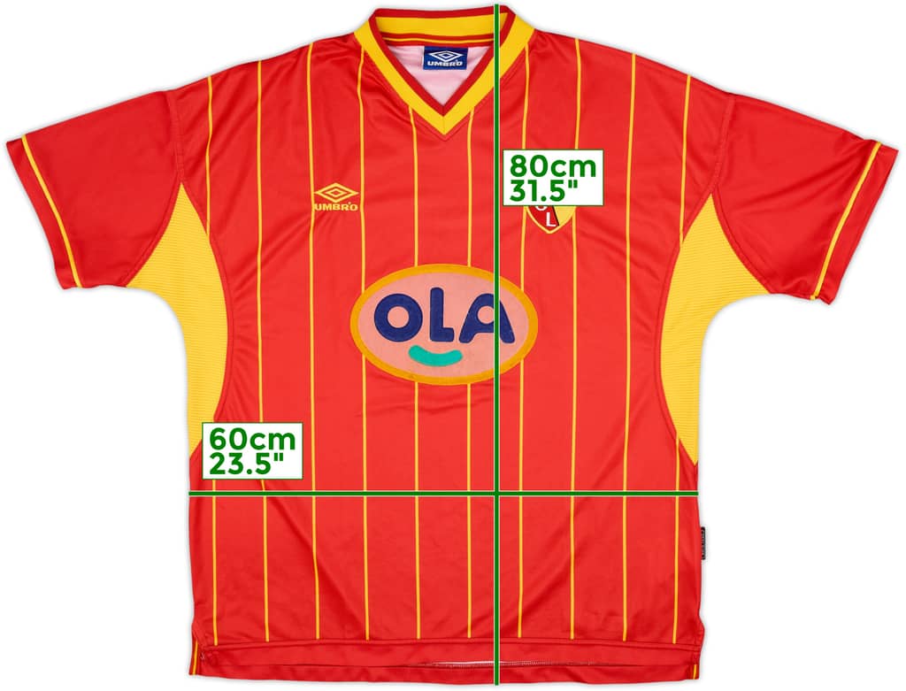 1999-00 Lens Home Shirt - 8/10 - (XXL)