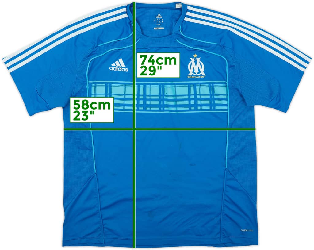 2010-11 Olympique Marseille adidas Training Shirt - 6/10 - (XL)