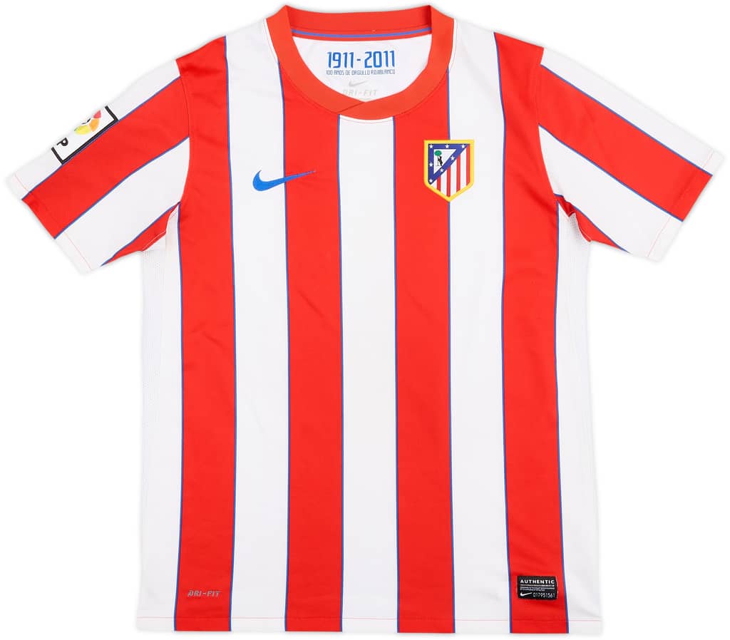 2011-12 Atletico Madrid Home Shirt - 6/10 - (L.Boys)