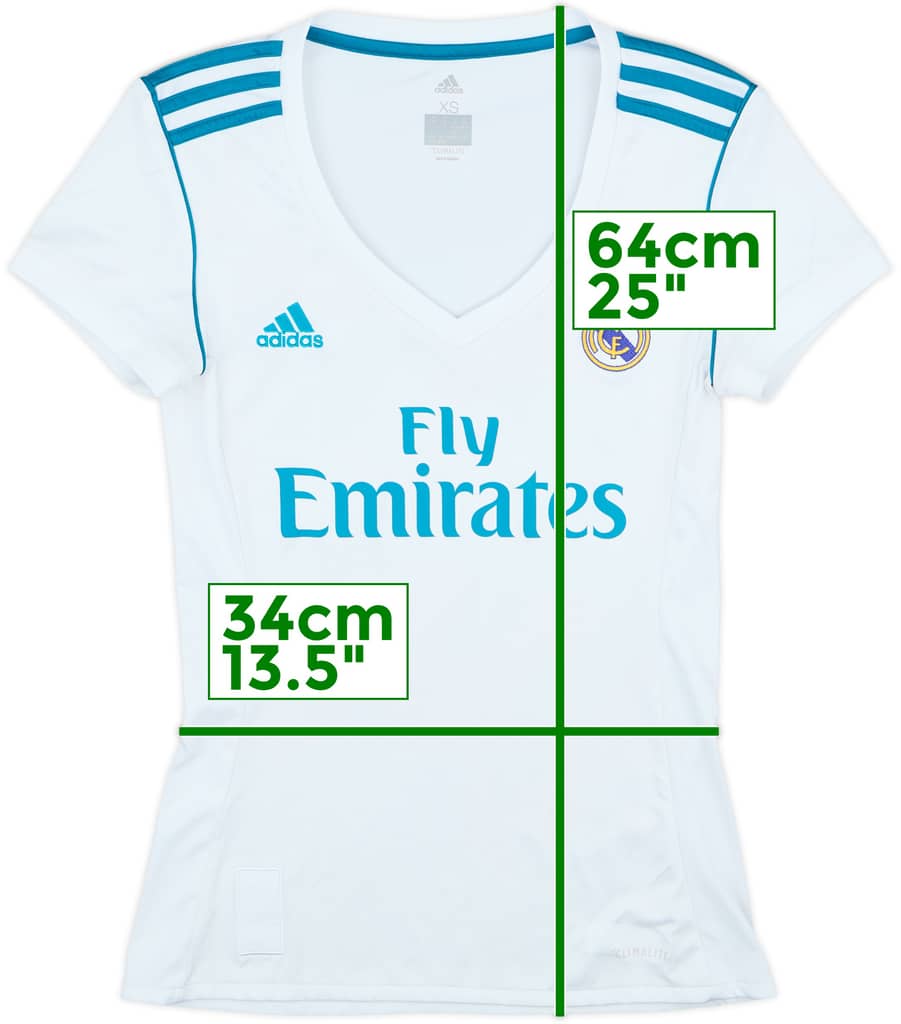 2017-18 Real Madrid Home Shirt - 9/10 - (Women's XS)