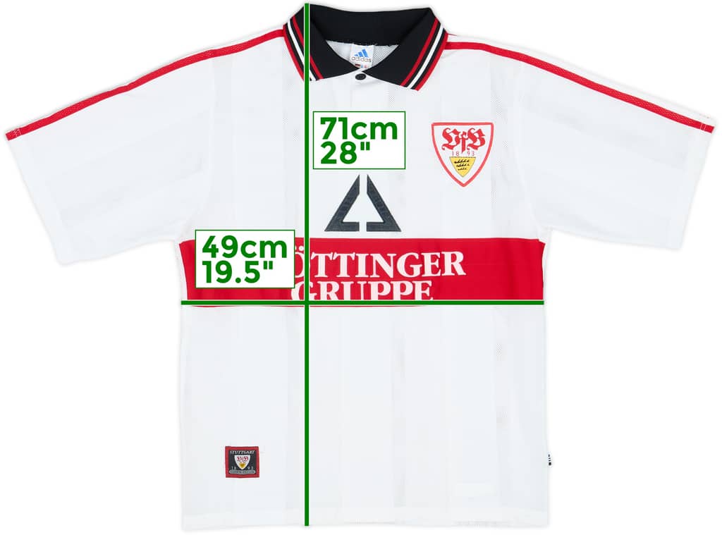 1997-98 Stuttgart Home Shirt - 8/10 - (M)