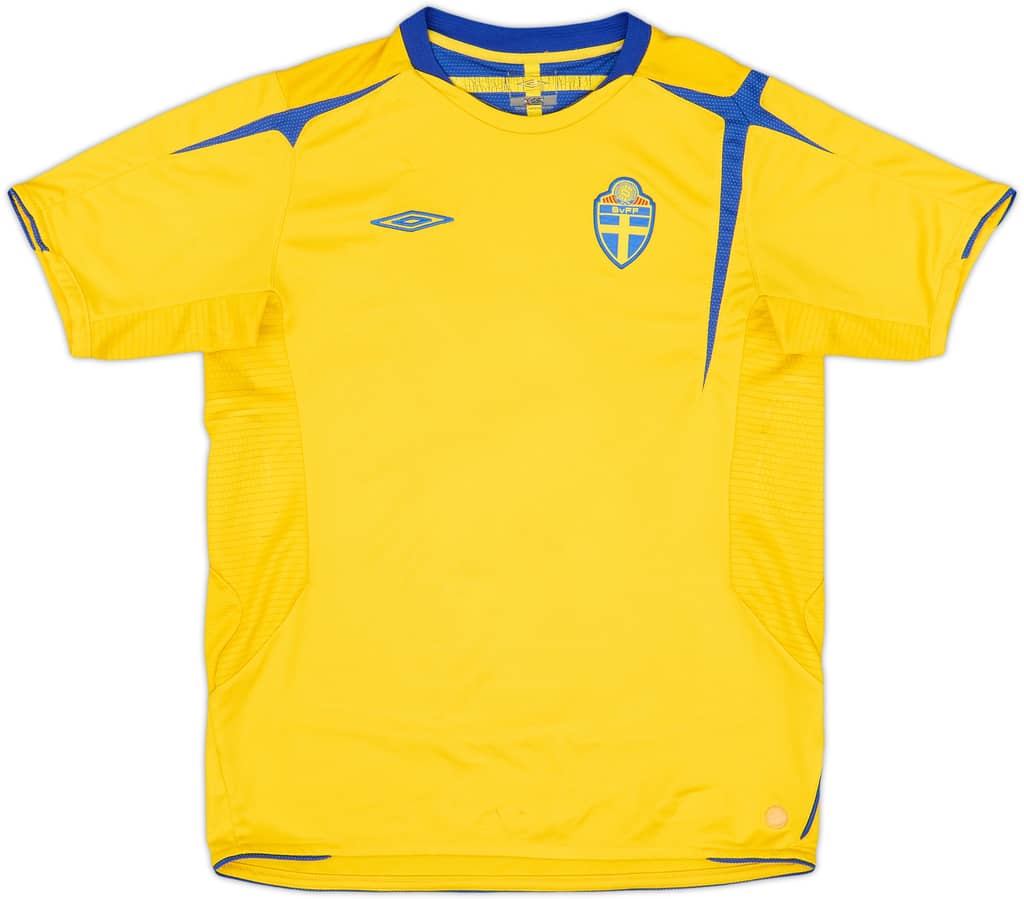 2005-06 Sweden Home Shirt - 8/10 - (XL.Boys)