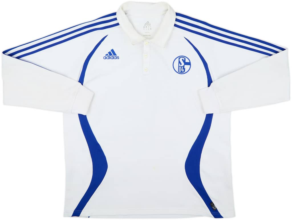 Camiseta polo de manga larga del Schalke 2006-07 - 7/10 - (XL)