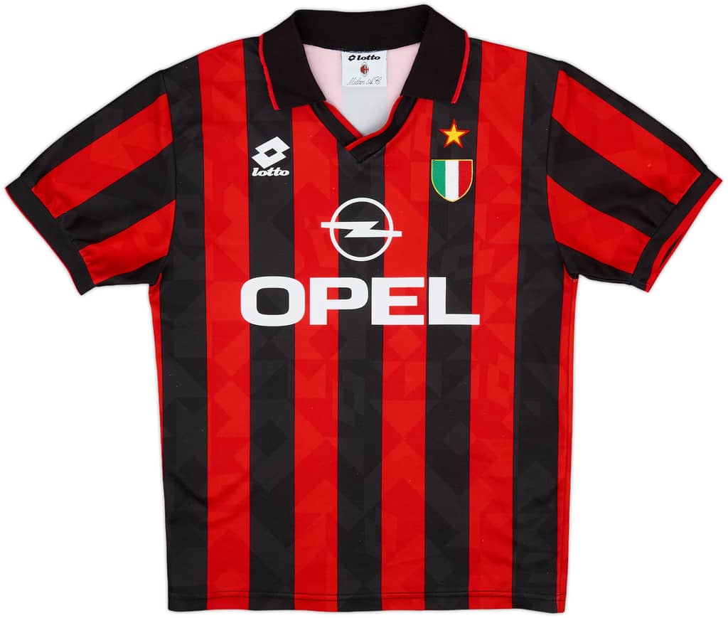 1994-95 AC Milan Home Shirt - 8/10 - (M)