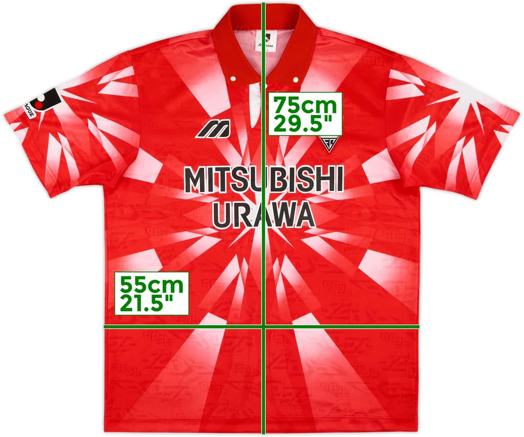 1996 Urawa Red Diamonds Home Shirt - 9/10 - (L)