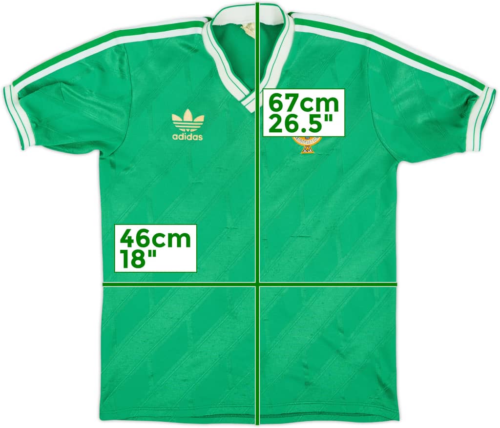 1986-88 Northern Ireland Home Shirt - 6/10 - (L)