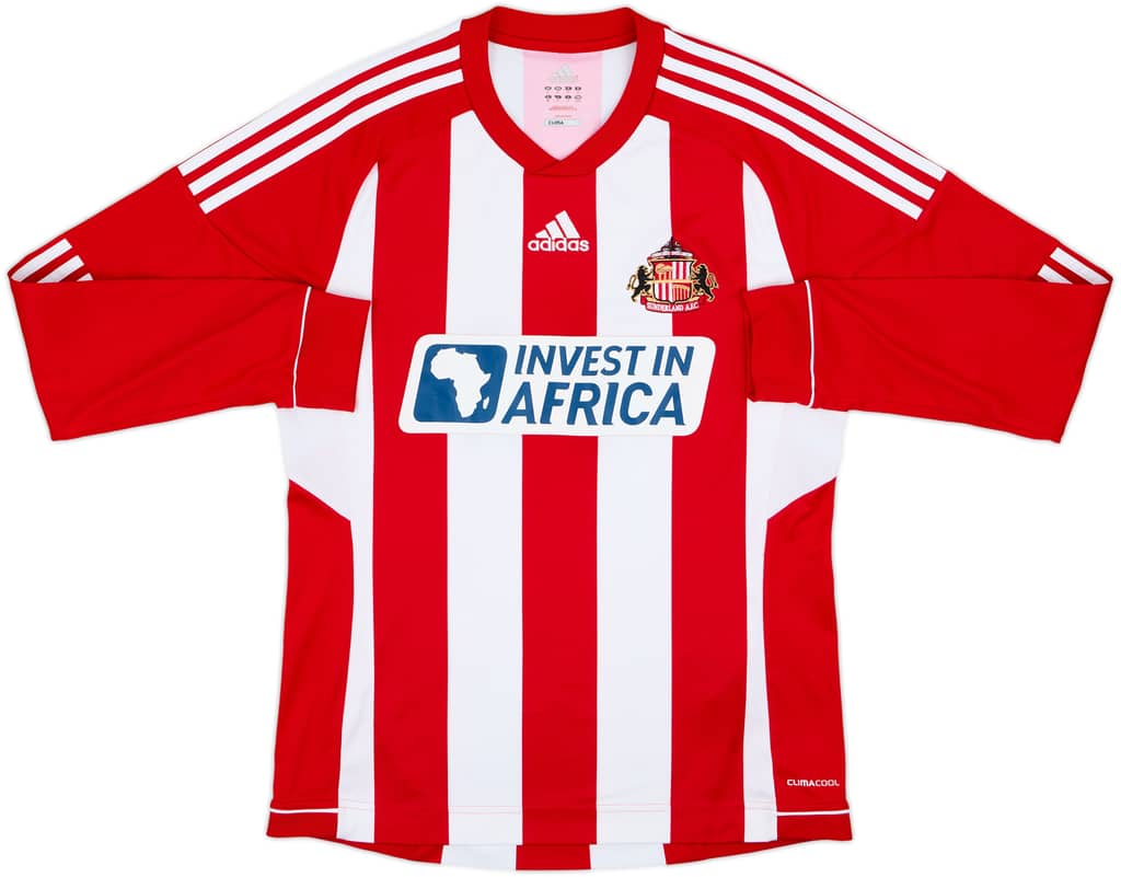 2012-13 Sunderland Home L/S Shirt - 8/10 - (M)