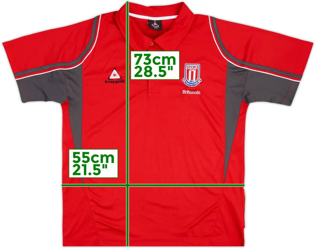 2007-08 Stoke City Le Coq Sportif Polo Shirt - 5/10 - (L)