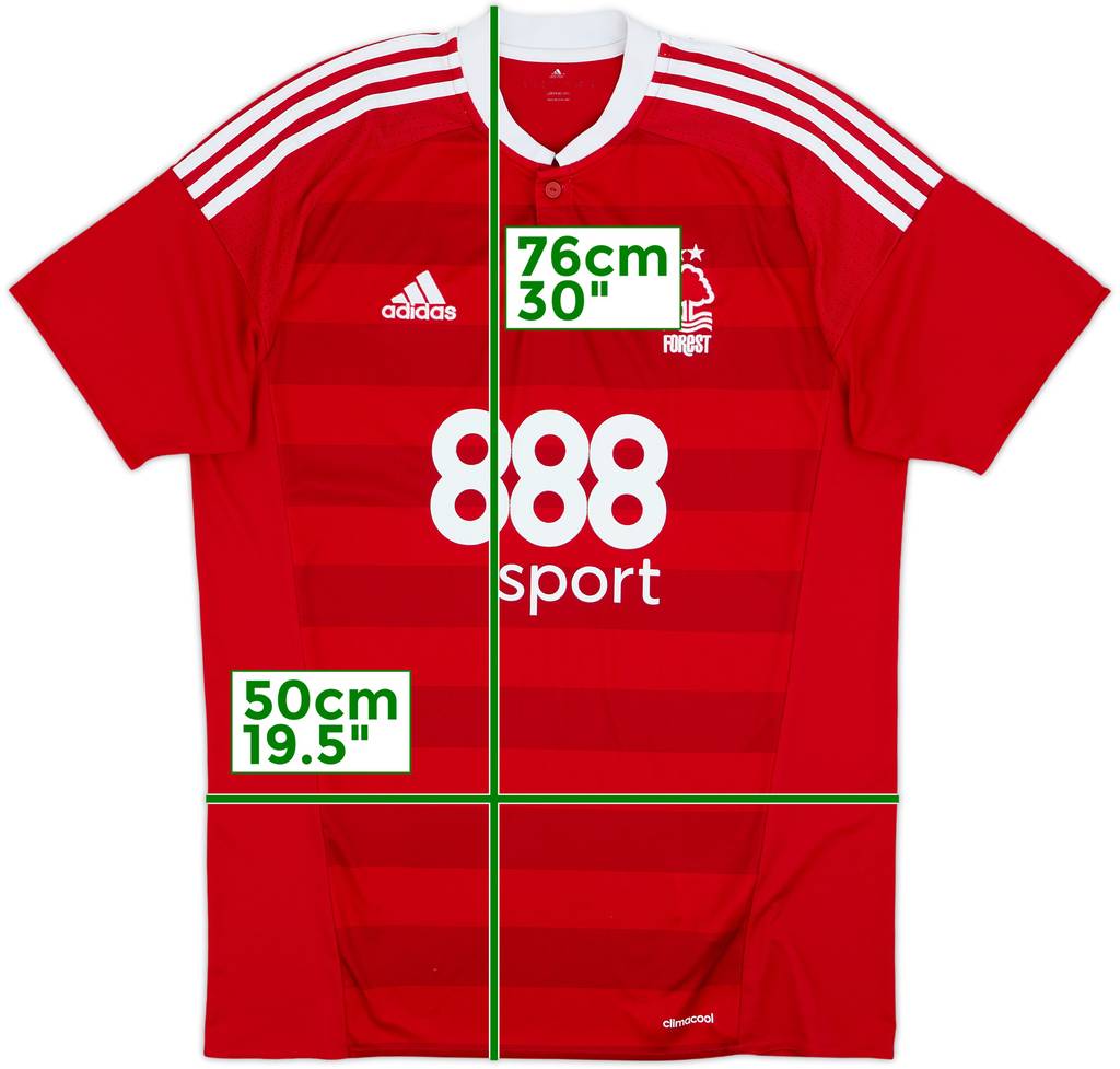 2016-17 Nottingham Forest Home Shirt - 6/10 - (L)