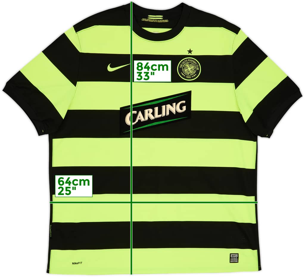 2009-11 Celtic Away Shirt - 8/10 - (XXL)