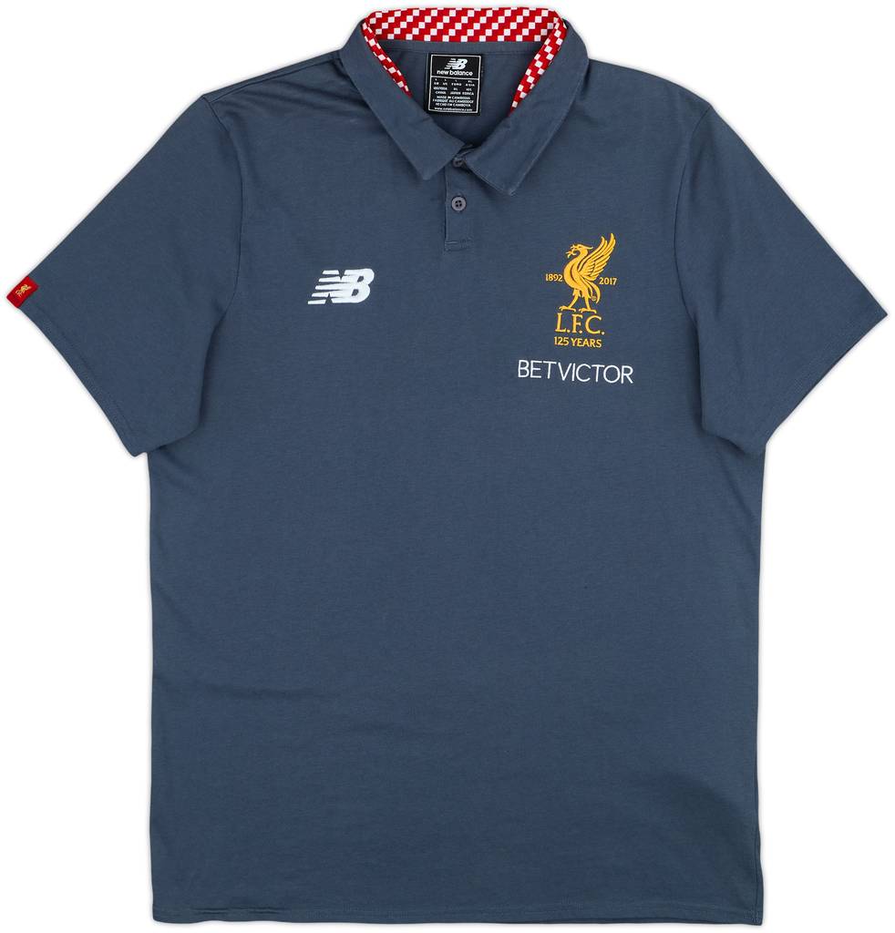 2017-18 Liverpool New Balance Polo Shirt - 8/10 - (L)