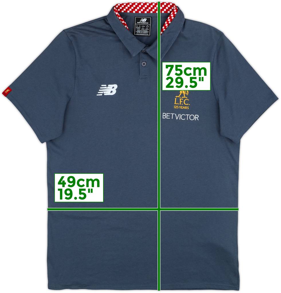 2017-18 Liverpool New Balance Polo Shirt - 8/10 - (L)