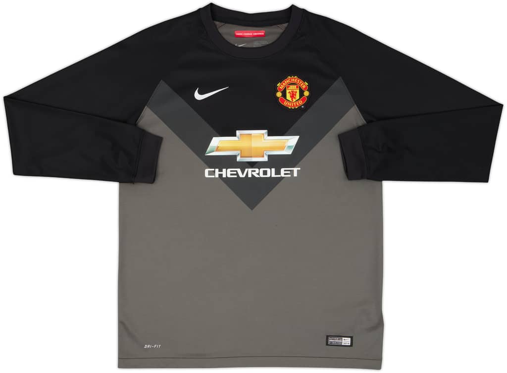 2014-15 Manchester United GK Shirt - 8/10 - (XL.Boys)
