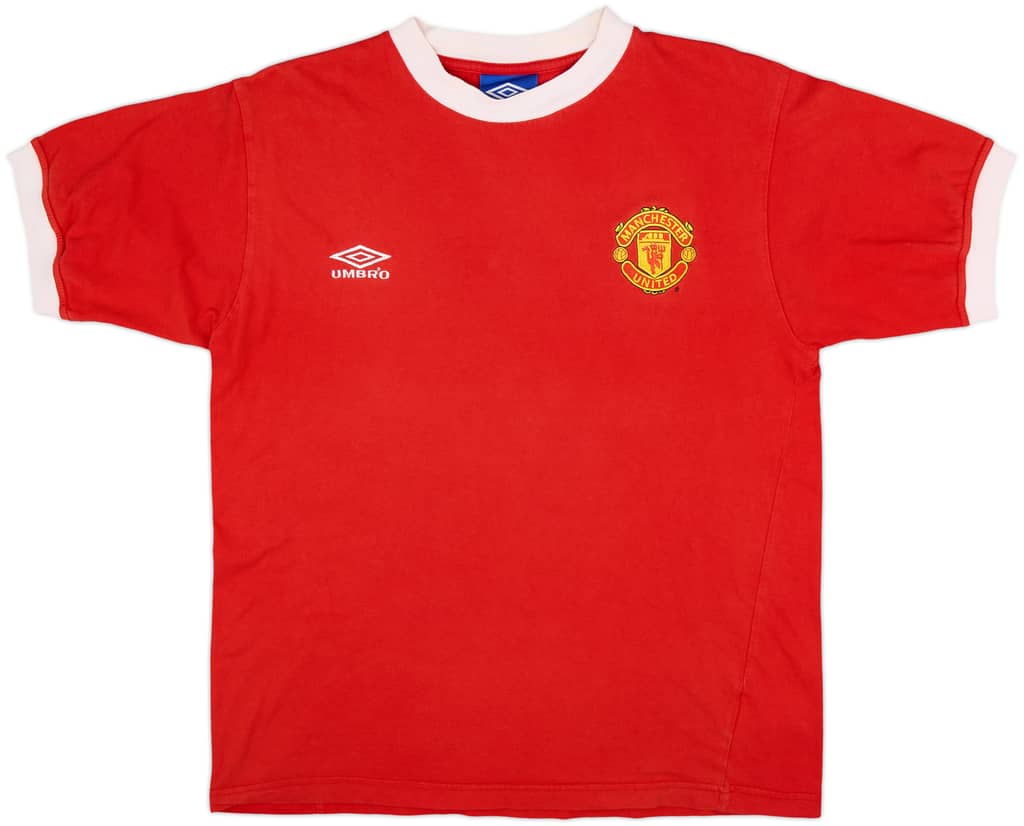1998-99 Manchester United Umbro Cotton Tee - 8/10 - (M)