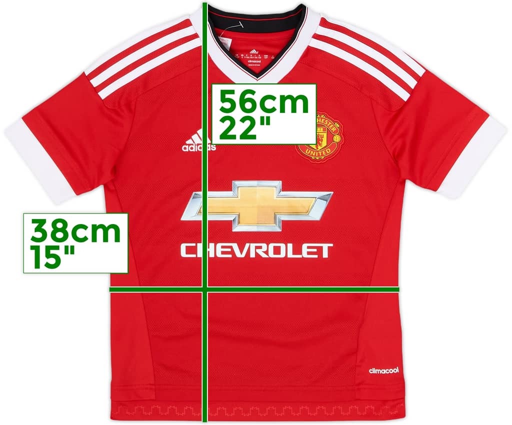 2015-16 Manchester United Home Shirt - 8/10 - (S.Boys)