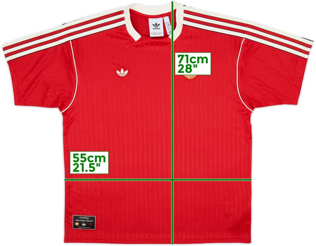 2024-25 Manchester United adidas Originals Terrace Icons Shirt - 9/10 - (M)