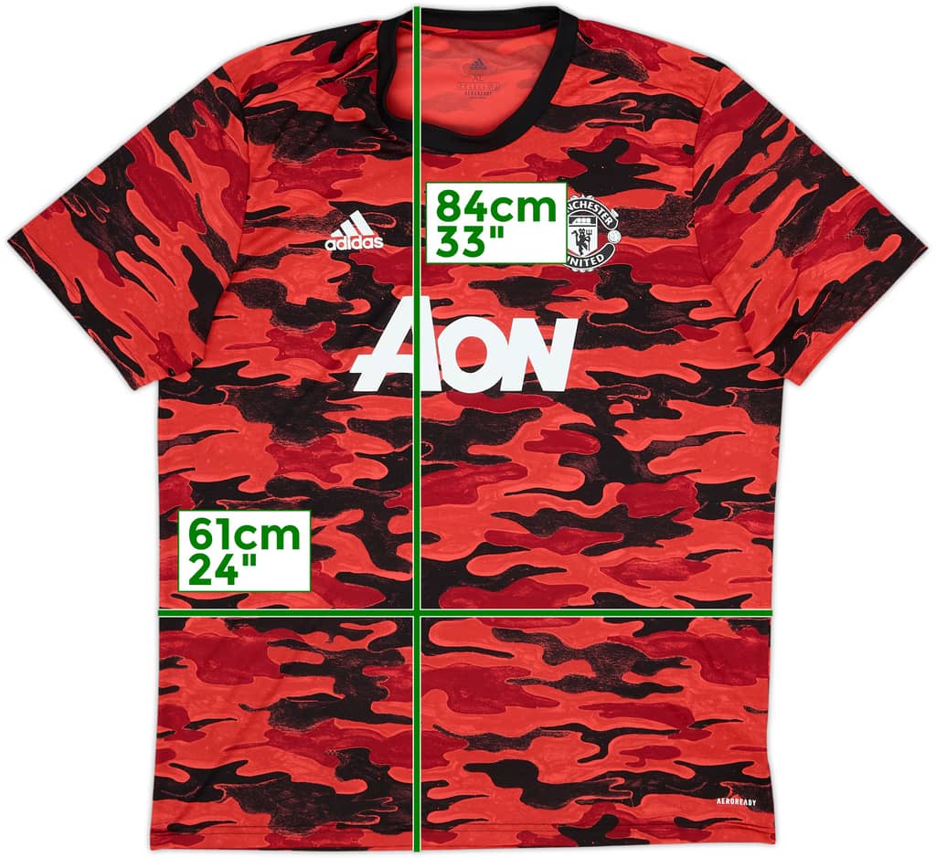 2020-21 Manchester United adidas Training Shirt - 6/10 - (XL)