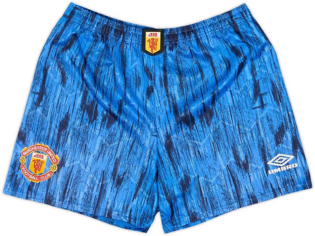 1992-93 Manchester United Shorts de visitante - 8/10 - (M)