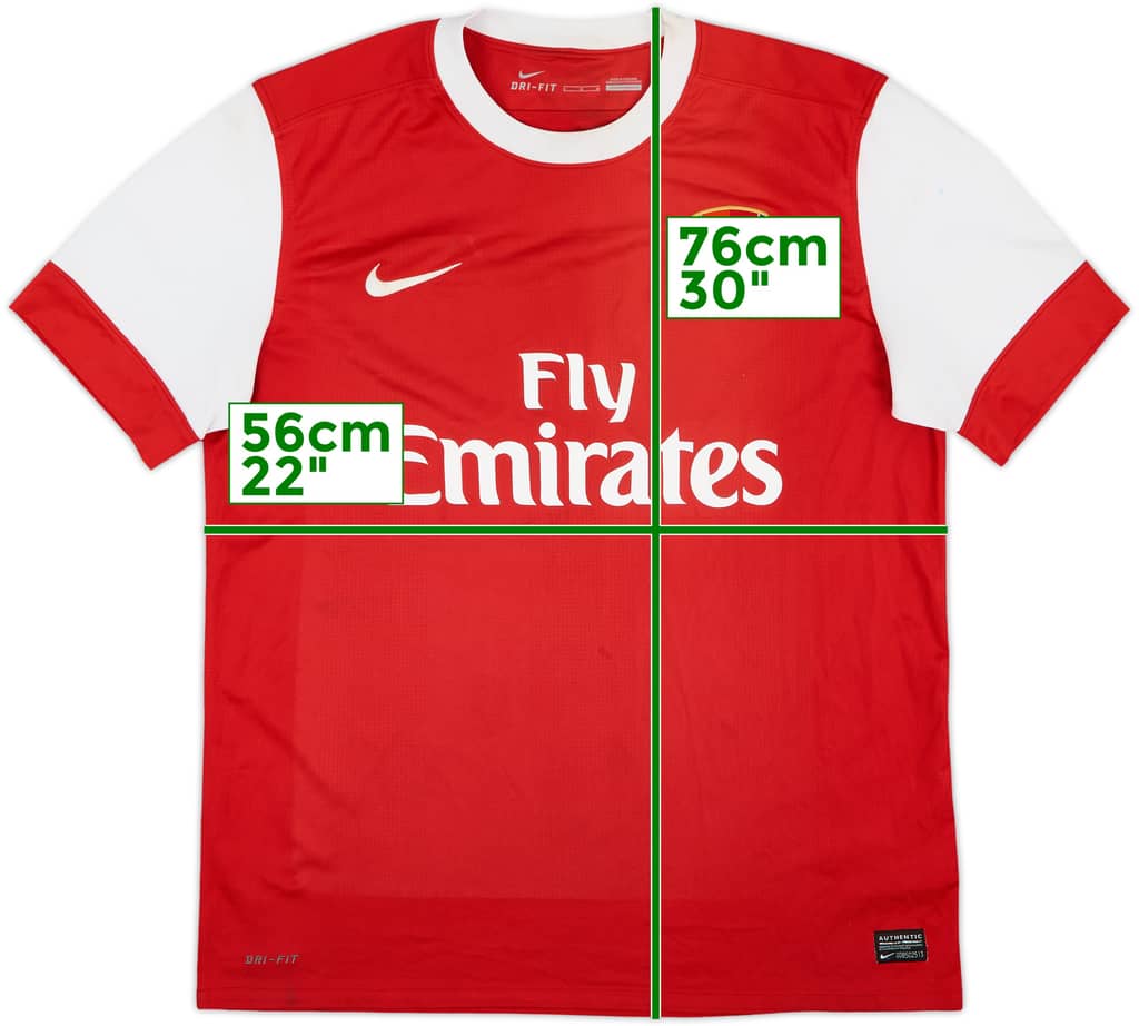 2010-11 Arsenal Home Shirt - 6/10 - (L)