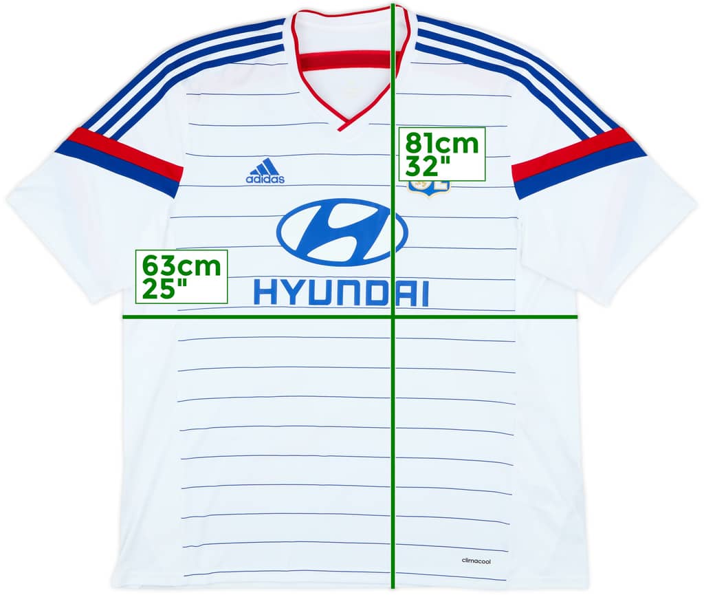 2014-15 Lyon Home Shirt - 7/10 - (XXL)