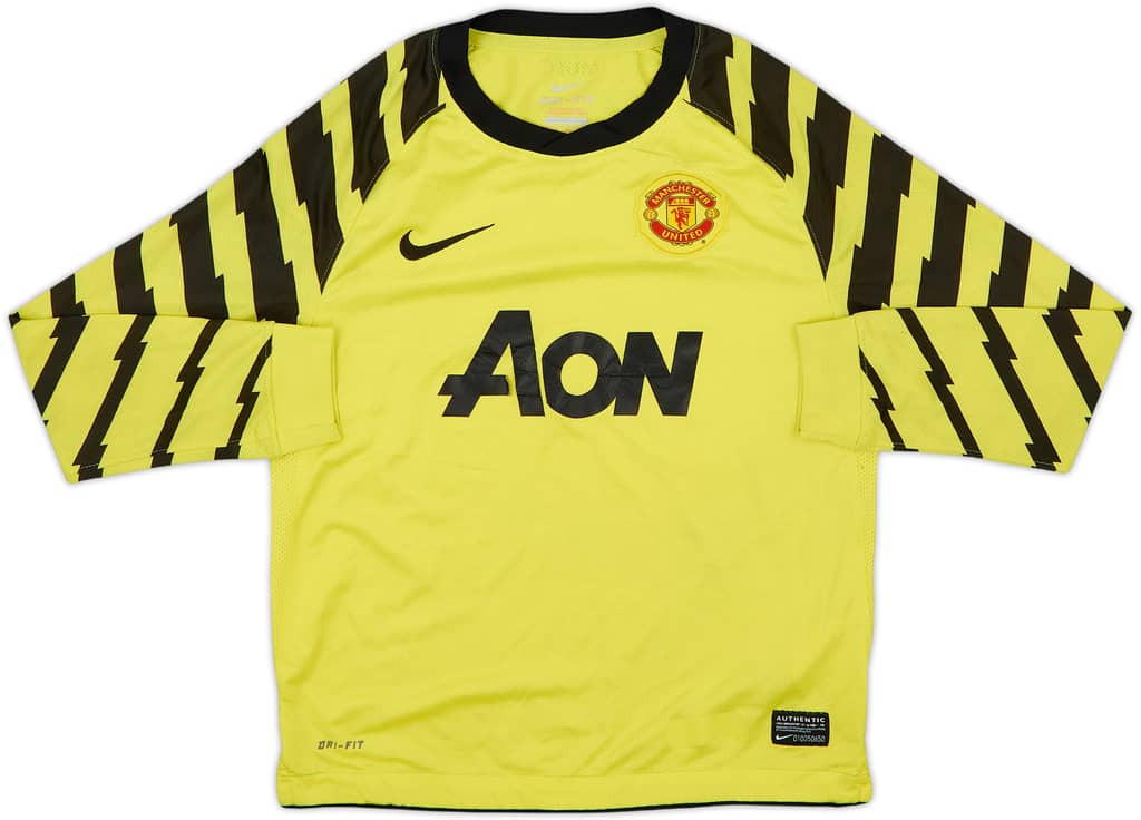 2010-11 Manchester United Yellow GK Shirt - 5/10 - (S.Boys)