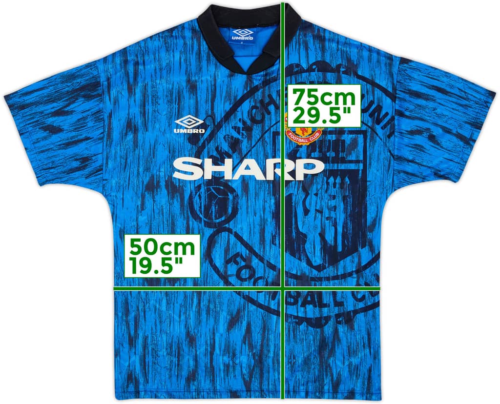 1992-93 Manchester United Away Shirt - 9/10 - (M)
