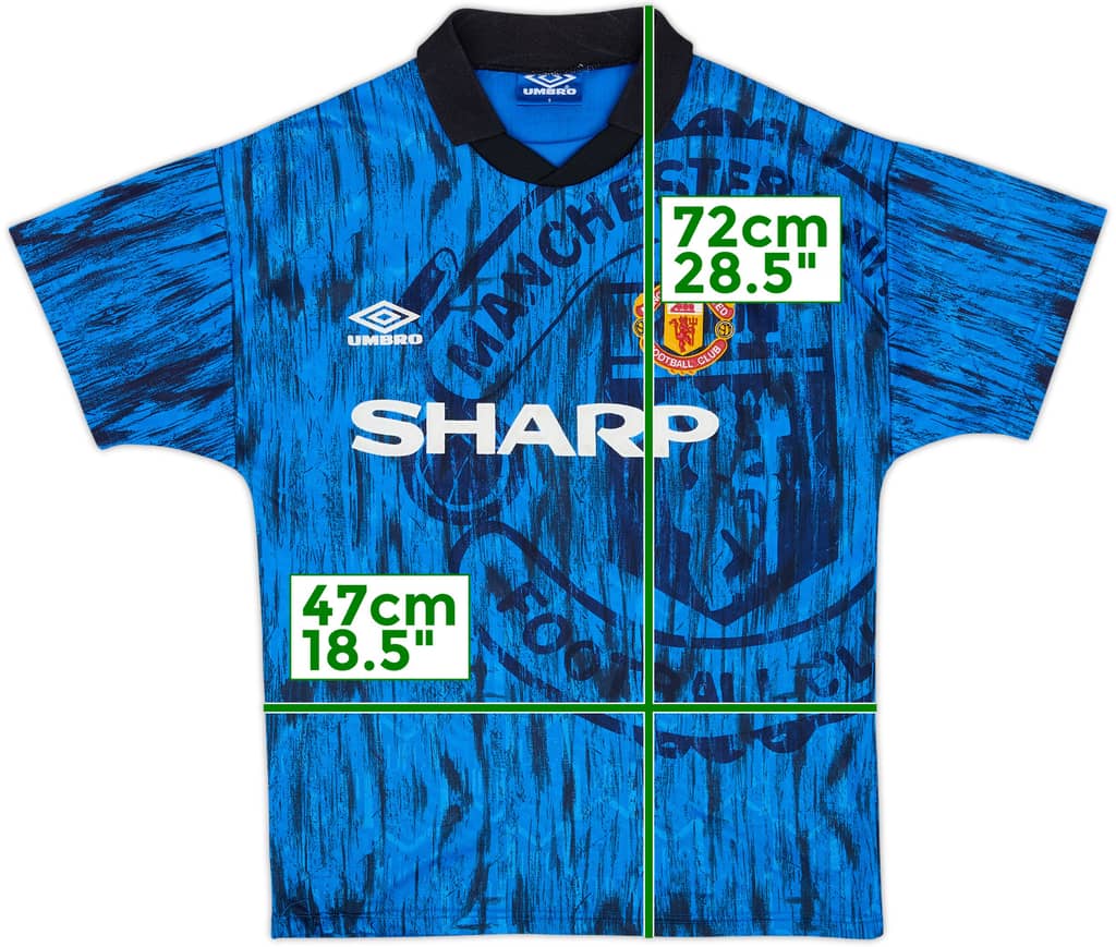 1992-93 Manchester United Away Shirt - 9/10 - (S)