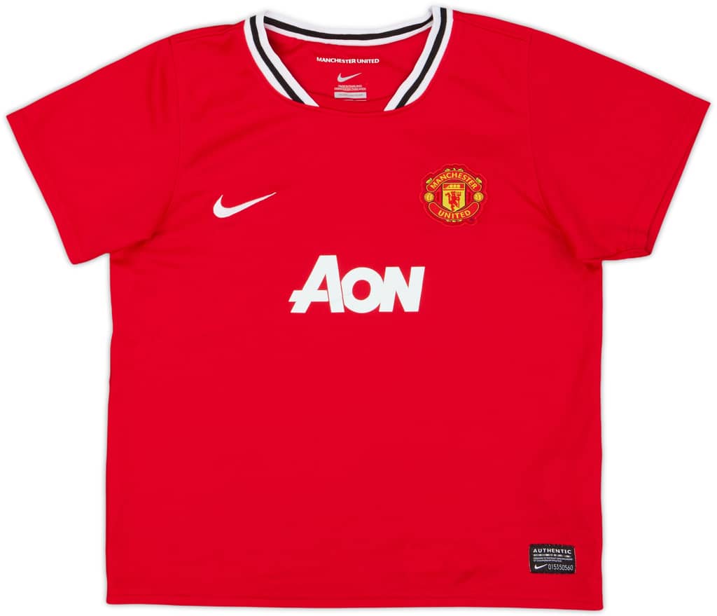 2011-12 Manchester United Home Shirt - 8/10 - (7-8 Years)