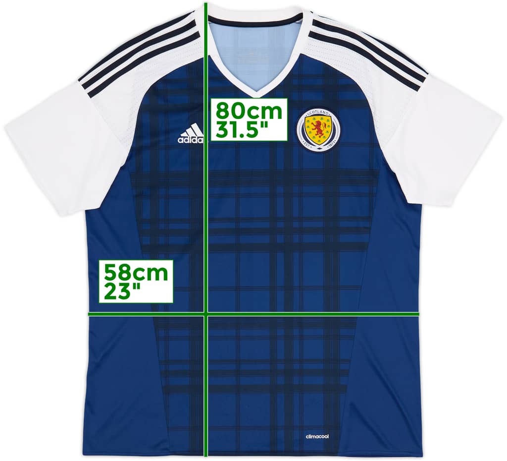 2015-17 Escocia Camiseta Local - 8/10 - (XL)