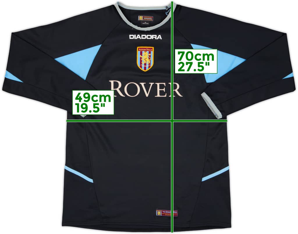 2003-04 Aston Villa GK Shirt - 6/10 - (XL.Boys)