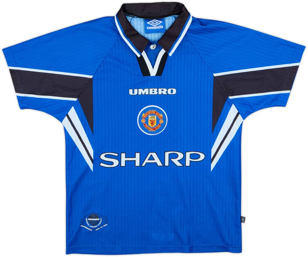 1996-98 Manchester United Third Shirt - 8/10 - (L.Boys)