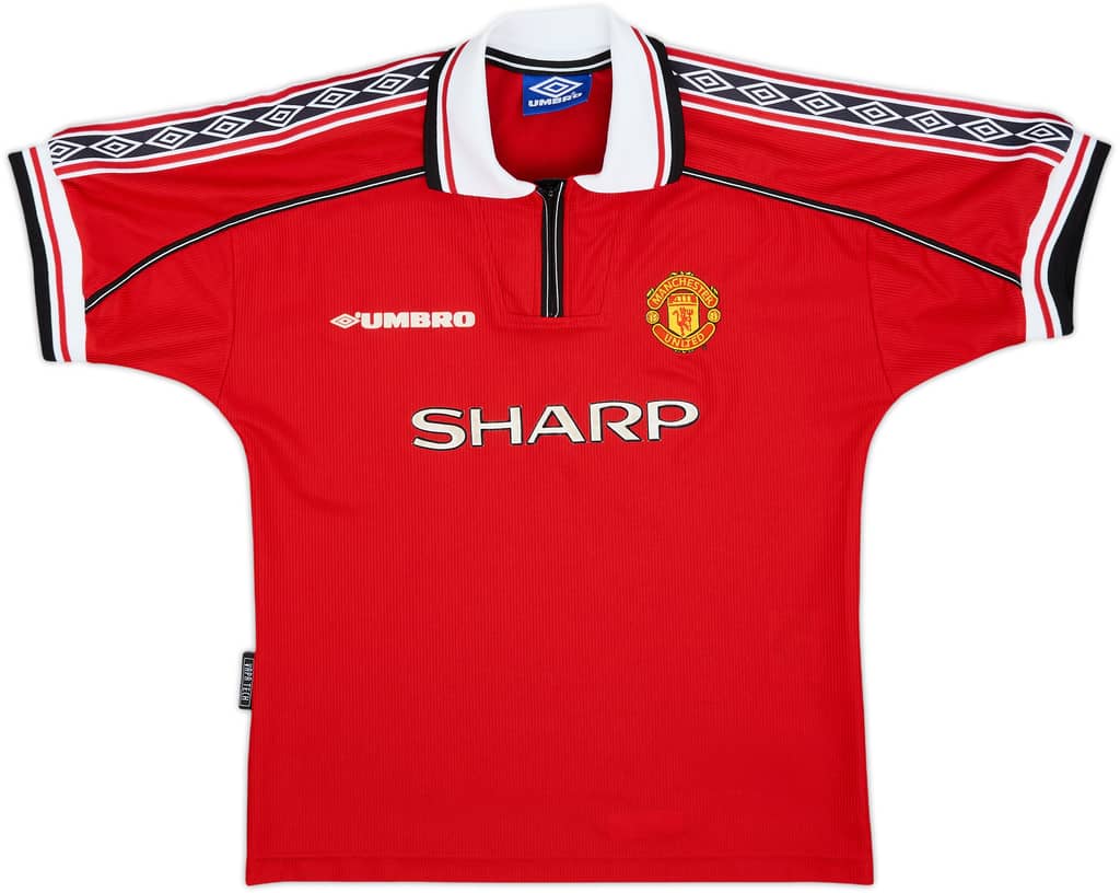 1998-00 Manchester United Home Shirt - 8/10 - (L.Boys)
