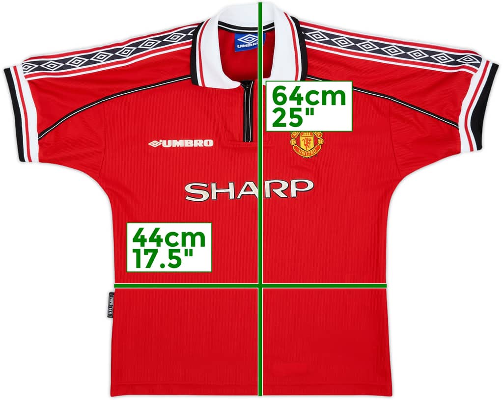 1998-00 Manchester United Home Shirt - 8/10 - (L.Boys)