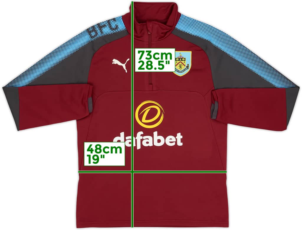 2017-18 Burnley Puma 1/4 Zip Drill Top - 8/10 - (S)