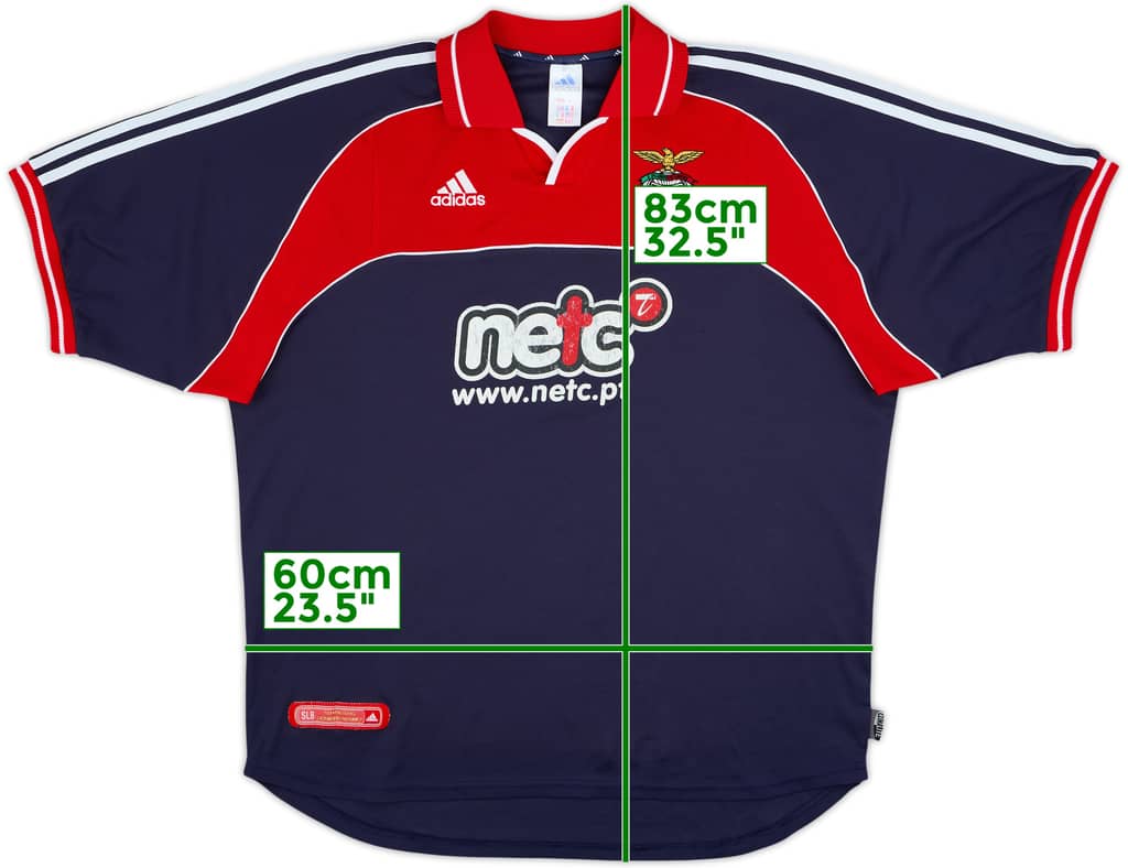 2000-01 Benfica Away Shirt - 7/10 - (XL)