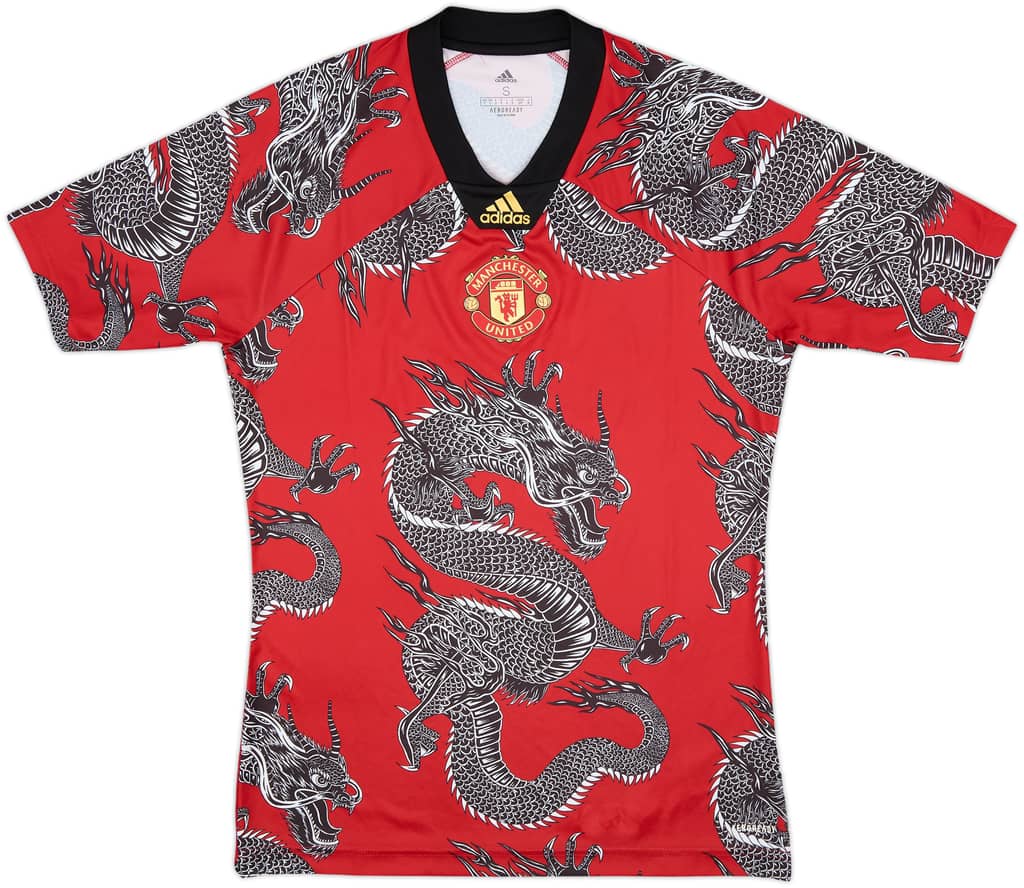 2019-20 Manchester United adidas Chinese New Year Training Shirt - 10/10 - (S)