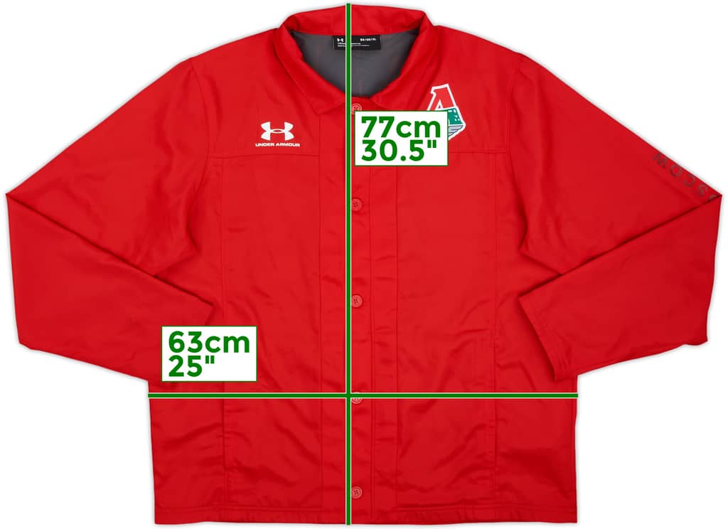 2019-20 Lokomotiv Moscow Under Armour Coach Jacket - 8/10 - (XL)