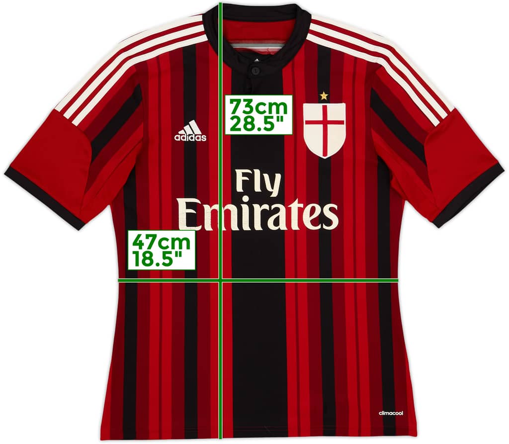 2014-15 AC Milan Home Shirt - 5/10 - (M)