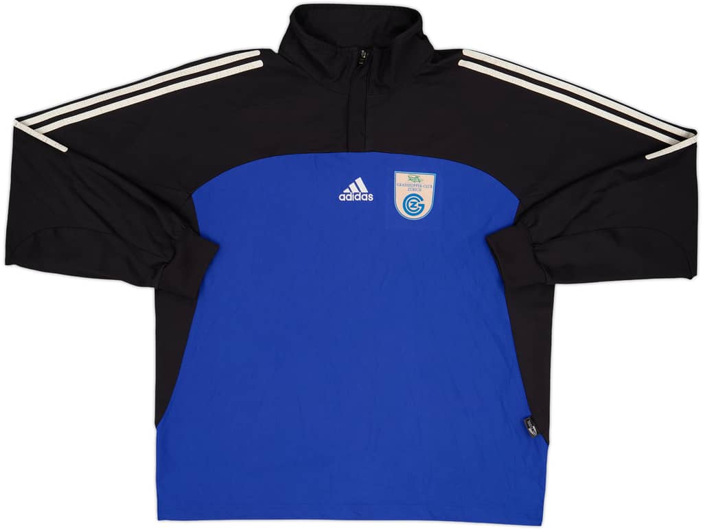2002-03 Grasshoppers adidas Top de entrenamiento con cremallera de 1/4 - 5 de 10 - (L/XL)