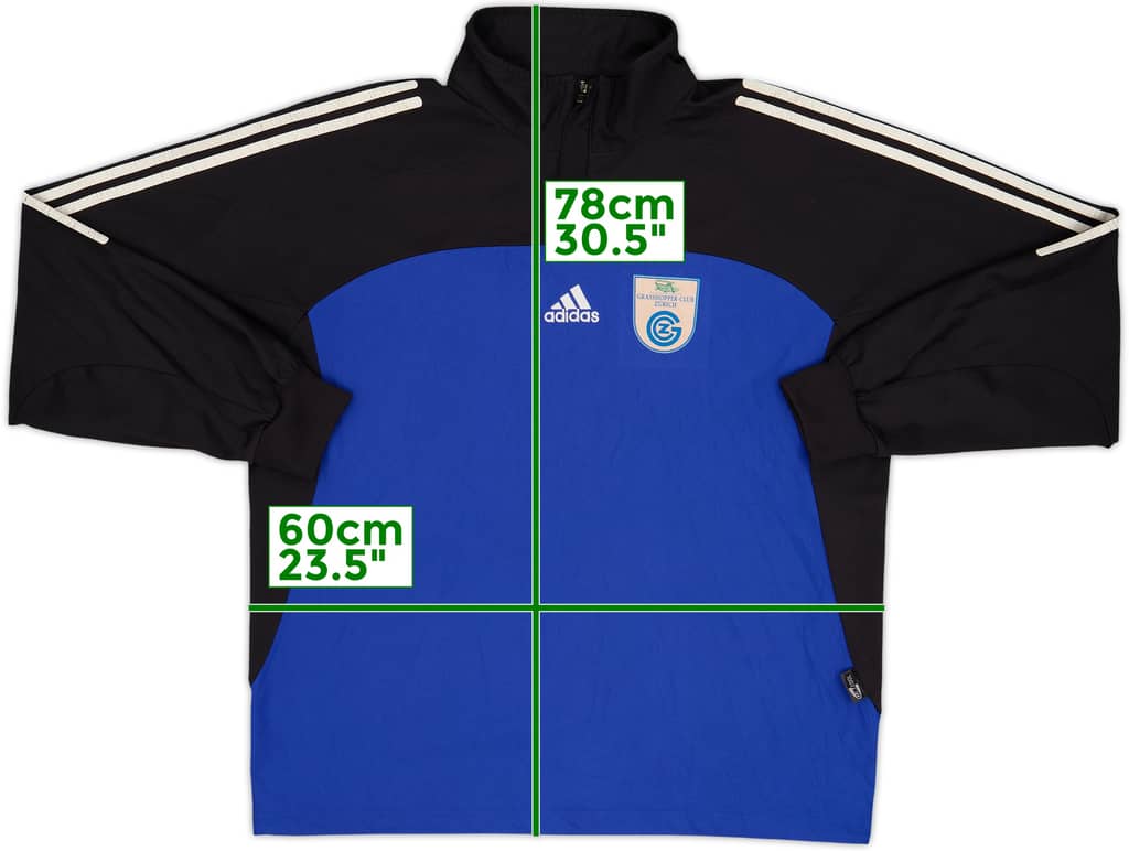 2002-03 Grasshoppers adidas Top de entrenamiento con cremallera de 1/4 - 5 de 10 - (L/XL)