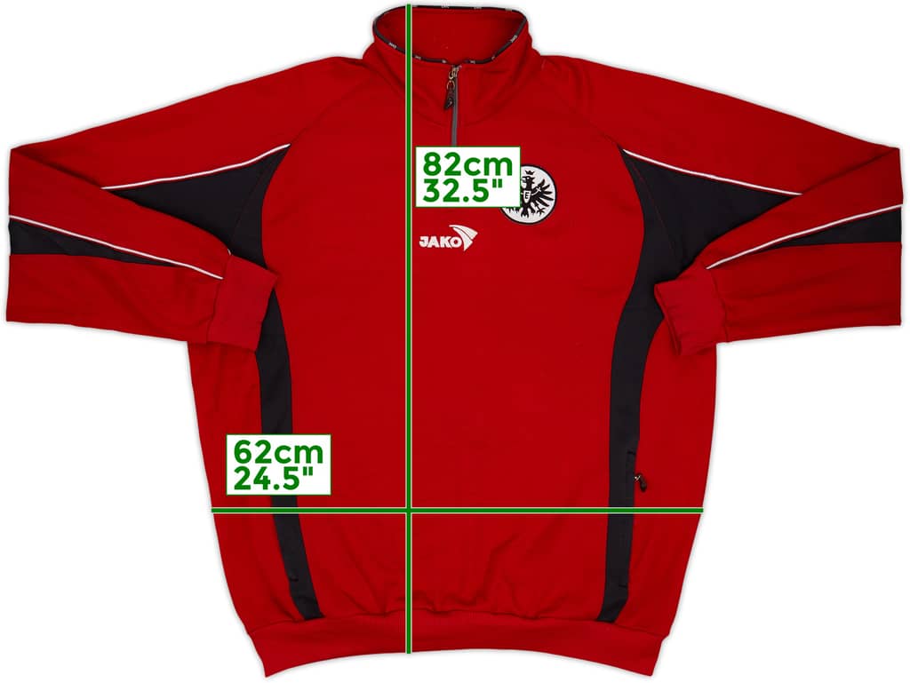 2005-06 Eintracht Frankfurt Jako 1/4 Zip Drill Top - 7/10 - (XXL)